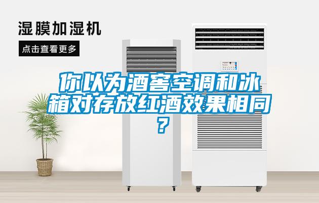 你以為酒窖空調和冰箱對存放紅酒效果相同？