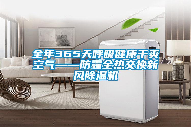 全年365天呼吸健康幹爽空氣——防霾全熱交換新風91看片在线下载機