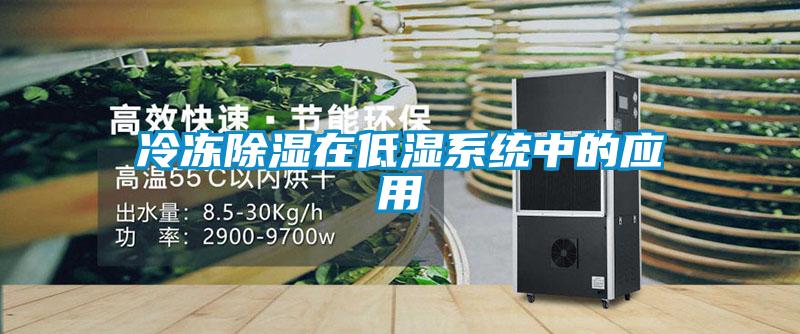 冷凍91看片在线下载在低濕係統中的應用