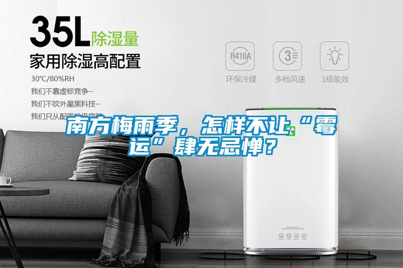 南方梅雨季，怎樣不讓“黴運”肆無忌憚？
