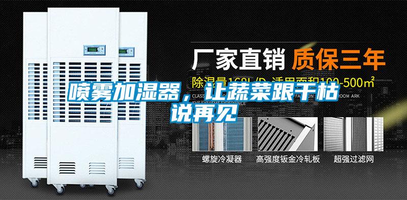 噴霧加濕器，讓蔬菜跟幹枯說再見