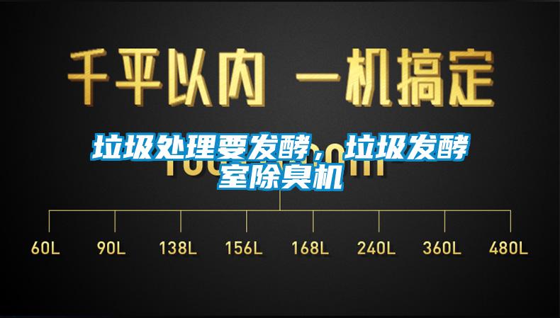 垃圾處理要發酵，垃圾發酵室除臭機