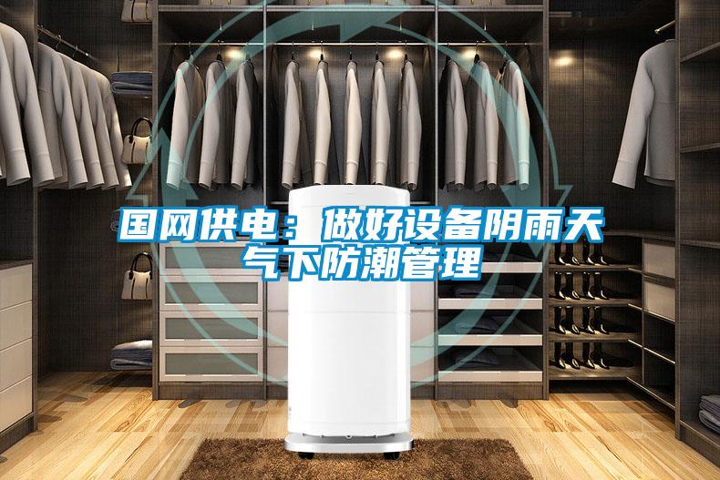 國網供電：做好設備陰雨天氣下防潮管理