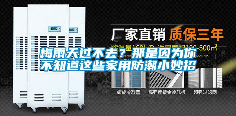 梅雨天過不去？那是因為你不知道這些家用防潮小妙招