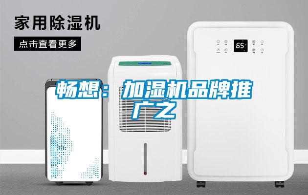 暢想：加濕機品牌推廣之