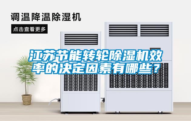 江蘇節能轉輪91看片在线下载機效率的決定因素有哪些？