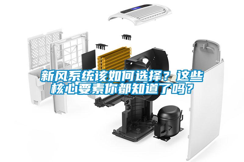 新風係統該如何選擇？這些核心要素你都知道了嗎？