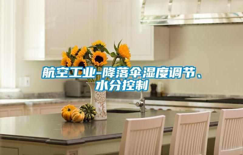 航空工業-降落傘濕度調節、水分控製