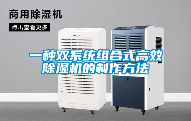 一種雙係統組合式高效91看片在线下载機的製作方法