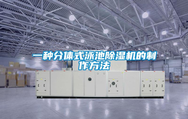 一種分體式泳池91看片在线下载機的製作方法