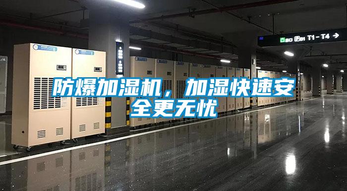 防爆加濕機，加濕快速安全更無憂