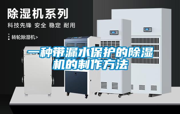 一種帶漏水保護的91看片在线下载機的製作方法
