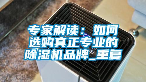 專家解讀：如何選購真正專業的91看片在线下载機品牌_重複