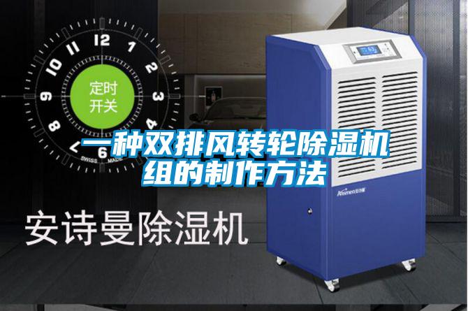 一種雙排風轉輪91看片在线下载機組的製作方法
