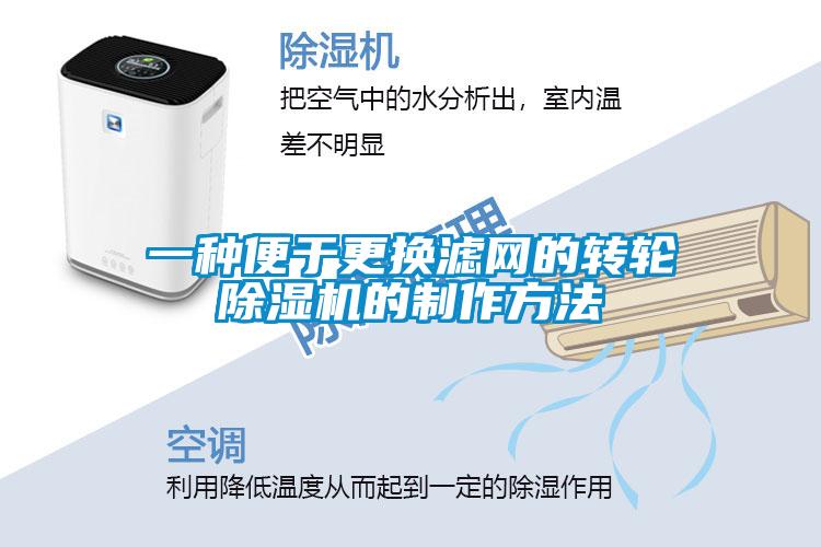 一種便於更換濾網的轉輪91看片在线下载機的製作方法