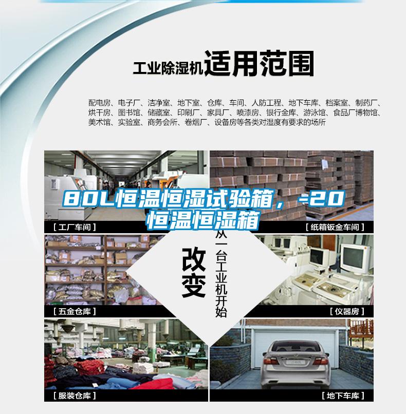 80L恒溫恒濕試驗箱，-20℃恒溫恒濕箱
