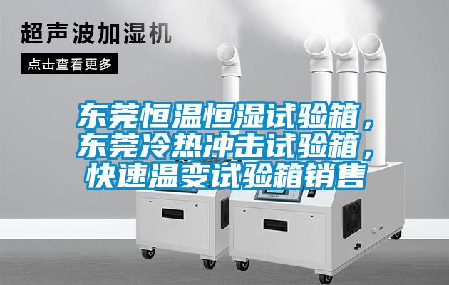 東莞恒溫恒濕試驗箱，東莞冷熱衝擊試驗箱，快速溫變試驗箱銷售