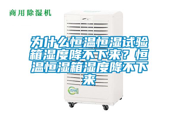 為什麽恒溫恒濕試驗箱濕度降不下來？恒溫恒濕箱濕度降不下來