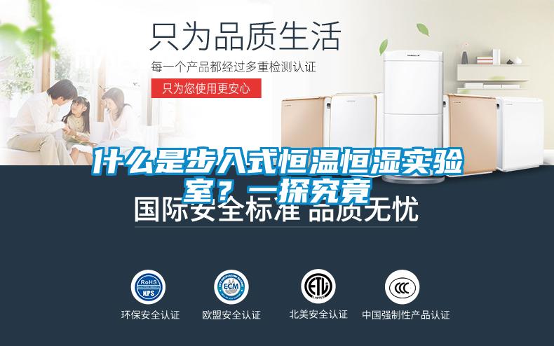 什麽是步入式恒溫恒濕實驗室？一探究竟