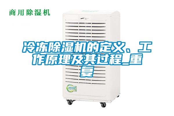 冷凍91看片在线下载機的定義、工作原理及其過程_重複