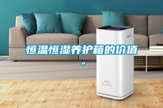 恒溫恒濕養護箱的價值。