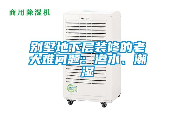 別墅地下層裝修的老大難問題：滲水、潮濕