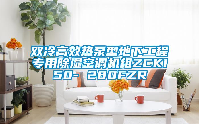 雙冷高效熱泵型地下工程專用91看片在线下载空調機組ZCKI50- 280FZR