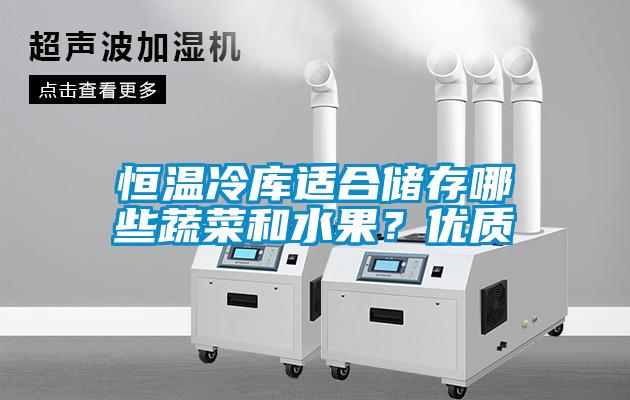 恒溫冷庫適合儲存哪些蔬菜和水果？優質