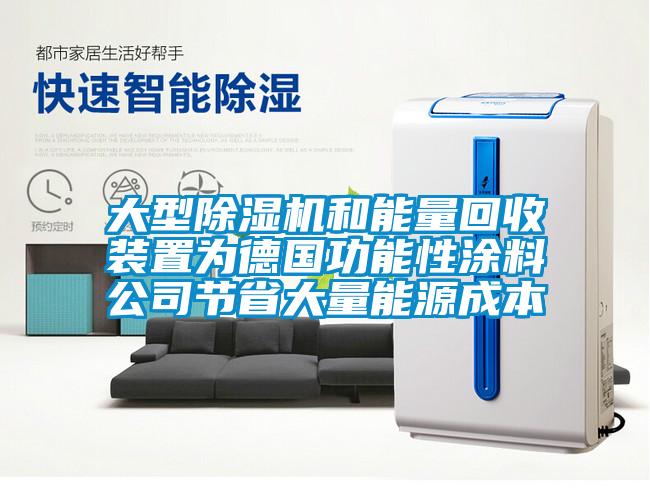 大型91看片在线下载機和能量回收裝置為德國功能性塗料公司節省大量能源成本