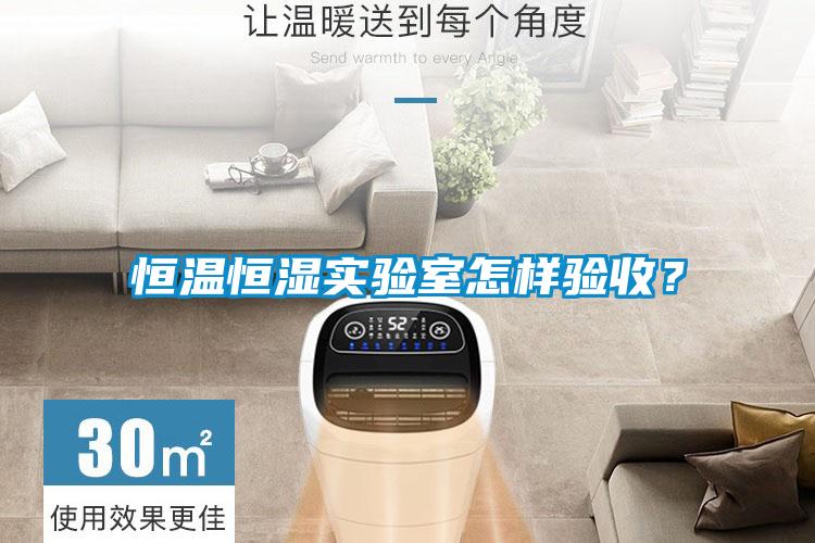 恒溫恒濕實驗室怎樣驗收？
