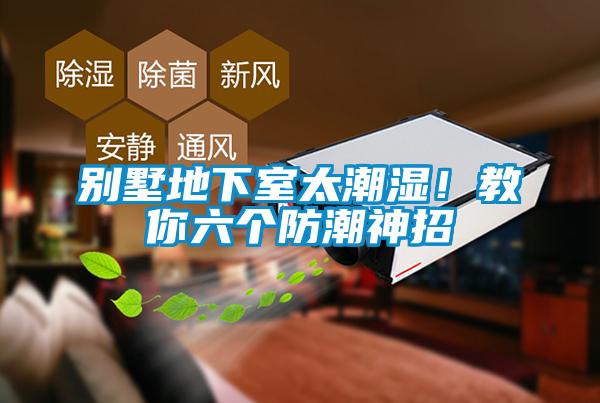 別墅地下室太潮濕！教你六個防潮神招