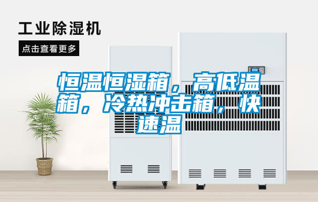 恒溫恒濕箱，高低溫箱，冷熱衝擊箱，快速溫
