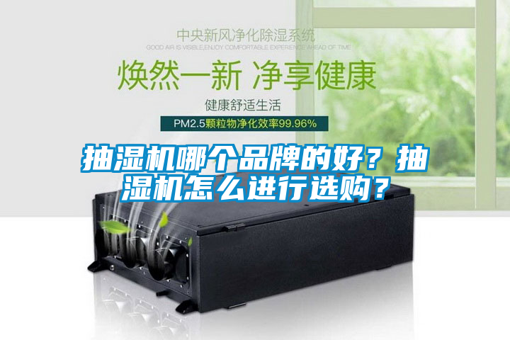 抽濕機哪個品牌的好？抽濕機怎麽進行選購？