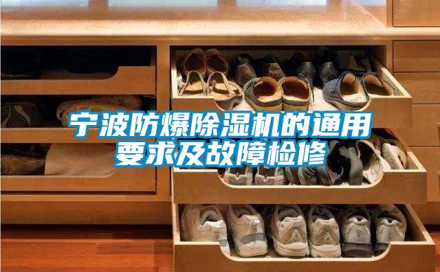 寧波防爆91看片在线下载機的通用要求及故障檢修