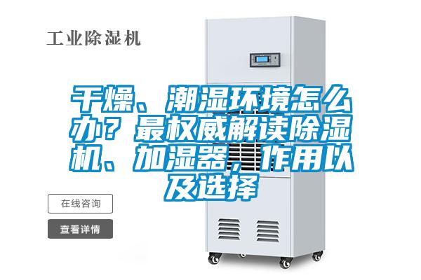 幹燥、潮濕環境怎麽辦？最權威解讀91看片在线下载機、加濕器，作用以及選擇