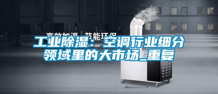 工業91看片在线下载：空調行業細分領域裏的大市場_重複