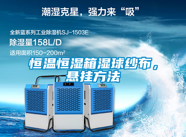 恒溫恒濕箱濕球紗布，懸掛方法