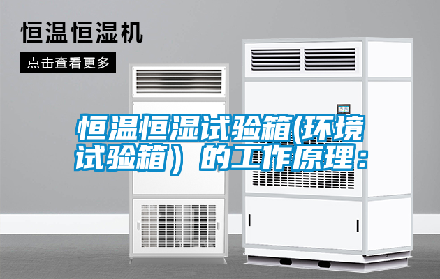 恒溫恒濕試驗箱(環境試驗箱）的工作原理：