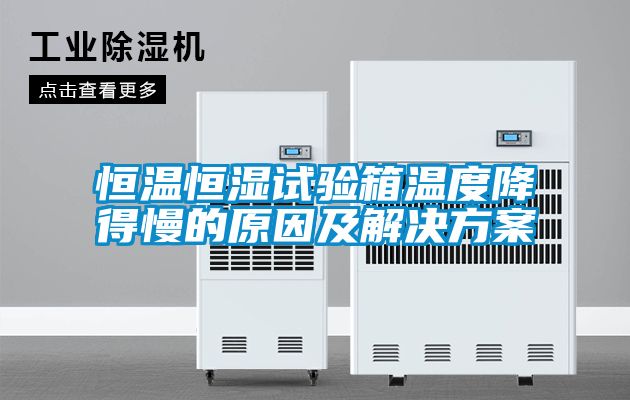 恒溫恒濕試驗箱溫度降得慢的原因及解決免费看片下载