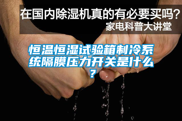 恒溫恒濕試驗箱製冷係統隔膜壓力開關是什麽？