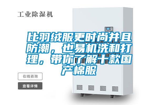 比羽絨服更時尚並且防潮，也易機洗和打理，帶你了解十款國產棉服