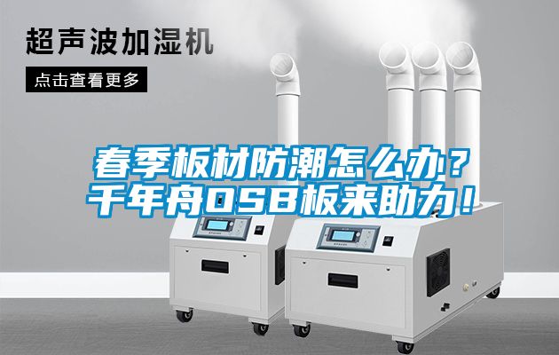 春季板材防潮怎麽辦？千年舟OSB板來助力！