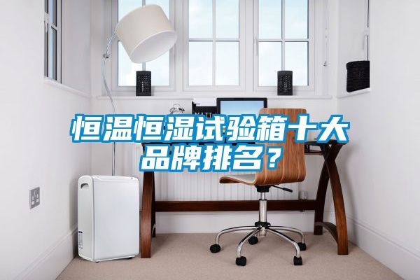 恒溫恒濕試驗箱十大品牌排名？