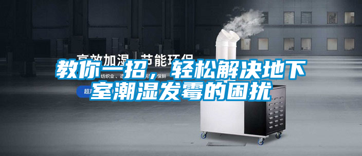 教你一招，輕鬆解決地下室潮濕發黴的困擾
