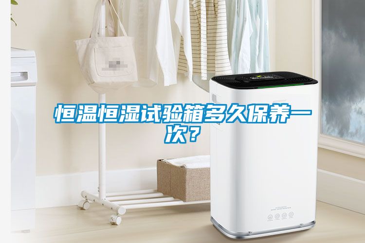 恒溫恒濕試驗箱多久保養一次？