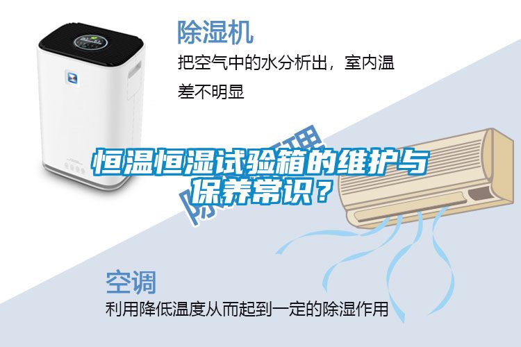 恒溫恒濕試驗箱的維護與保養常識？