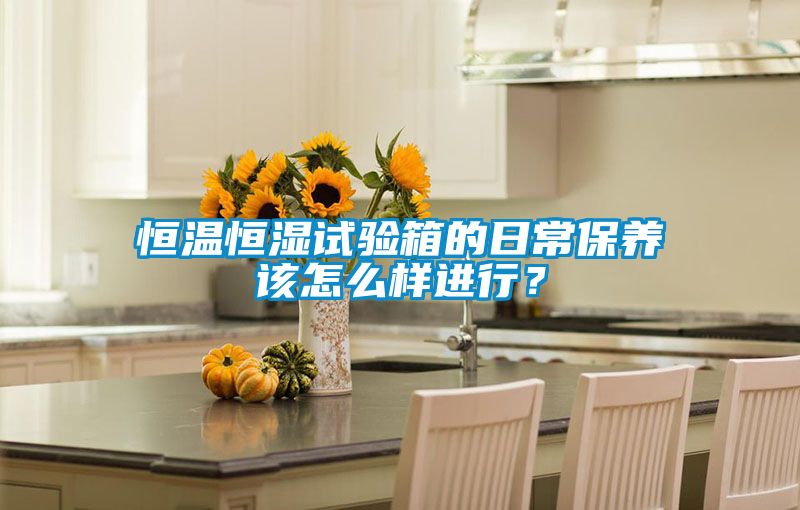 恒溫恒濕試驗箱的日常保養該怎麽樣進行？