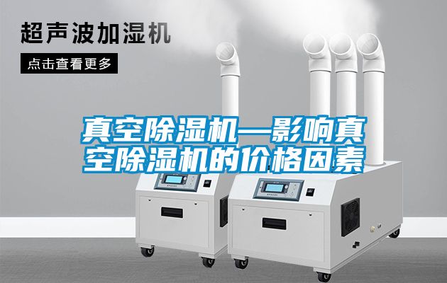 真空91看片在线下载機—影響真空91看片在线下载機的價格因素