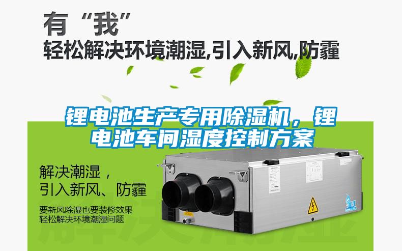 鋰電池生產專用91看片在线下载機，鋰電池車間濕度控製免费看片下载