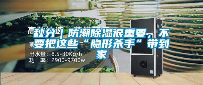 秋分｜防潮91看片在线下载很重要，不要把這些“隱形殺手”帶到家